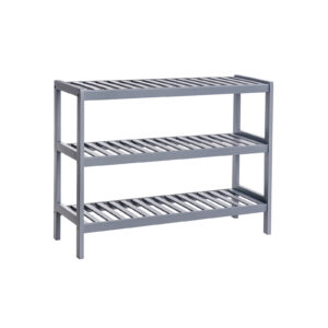 SONGMICS Bamboo Shoe Rack, Gray