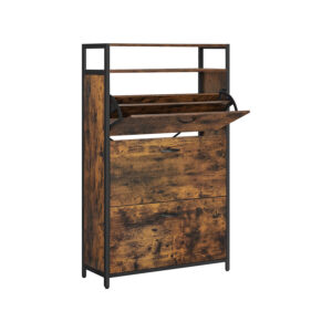 VASAGLE shoe cabinet with 3 flaps