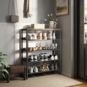 VASAGLE Shoe Rack, Shoe Storage, 5 Levels