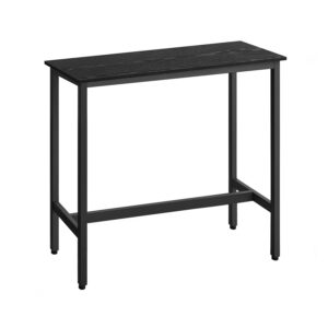 VASAGLE Teollinen muotoilu, suorakulmainen seisomapöytä, musta