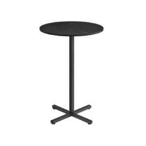 VASAGLE round bar table 60 x 60 x 104.5 cm ebony black