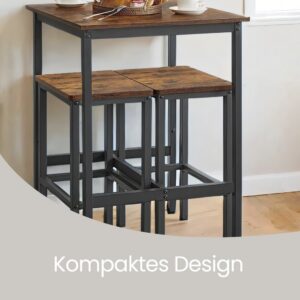 VASAGLE Bartisch, K?chentisch, Stehtisch
