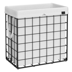 SONGMICS laundry basket 110L black and white