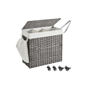 SONGMICS laundry basket with wheels