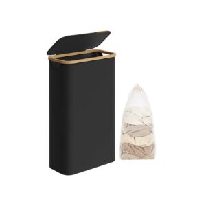 SONGMICS laundry basket 65 L with lid 42 x 22.5 x 70.5 cm ink black