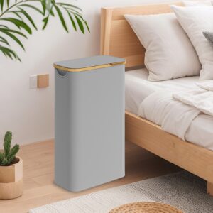 SONGMICS Laundry Basket, Laundry Collector with Lid, 65 L