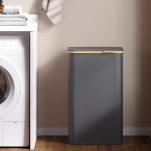 SONGMICS Laundry Basket, Laundry Collector with Lid, 90 L