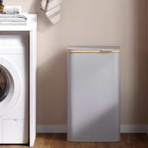 SONGMICS Laundry Basket, Laundry Collector with Lid, 90 L