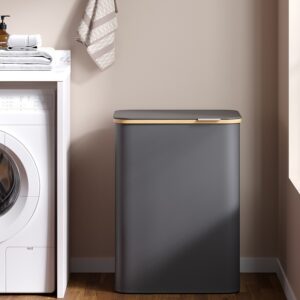 SONGMICS laundry basket, laundry collector with lid, 130 L