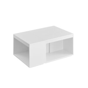 VASAGLE soffbord 3-pack med förvaringsutrymme snövit