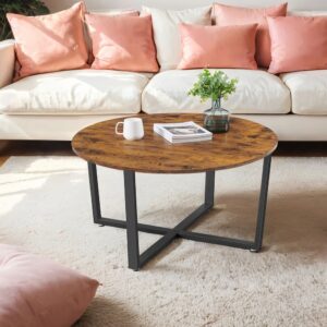 VASAGLE Round Coffee Table