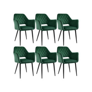SONGMICS Dining Chair with Armrests and Backrest