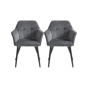 SONGMICS Dining Chairs, Set of 2, Upholstered
