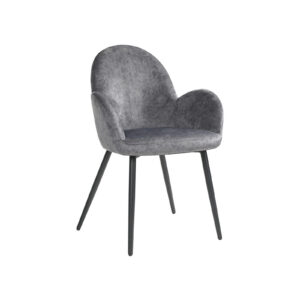 SONGMICS Dining Chair with Velvet Cover Gray