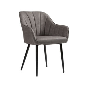 SONGMICS Dining Chair with PU Cover and Armrests