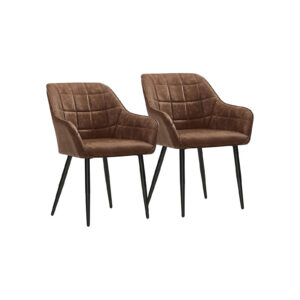 SONGMICS Dining Chair Dark Brown