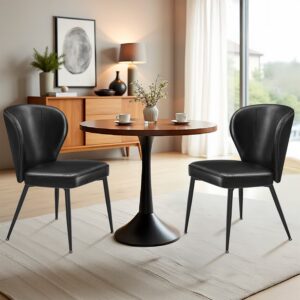 VASAGLE EKHO Collection - Dining Chairs 2-Piece Set Ink Black