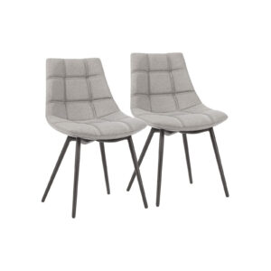 SONGMICS Dining Chairs 2-Piece Set Gray