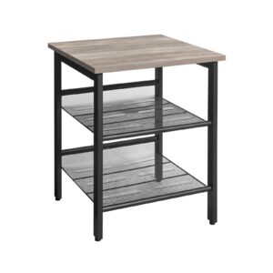 VASAGLE Side Table Greige-Black