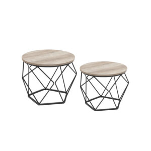 VASAGLE Small Coffee Table Set of 2