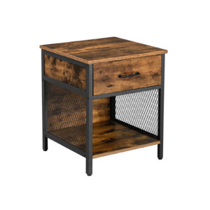 VASAGLE yöpöytä vintage-ruskea-musta