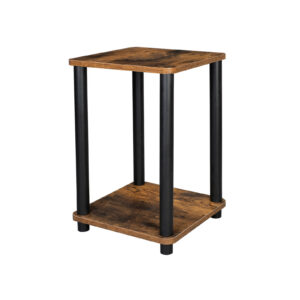 VASAGLE Side Table Vintage Brown-Black