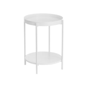VASAGLE Side Table White