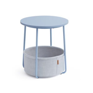 VASAGLE Round side table powder blue-pastel blue