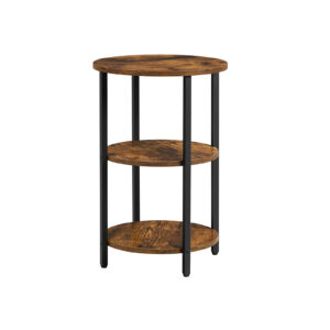 VASAGLE side table with 3 shelves