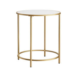 VASAGLE Side Table with Metal Frame