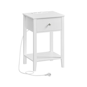 VASAGLE yöpöytä, jossa on säilytystila ja laatikko