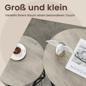 VASAGLE Small Coffee Table Set of 2