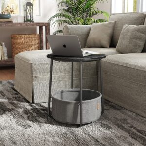 VASAGLE Round side table, small table, small coffee table