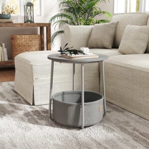 VASAGLE Round side table, small table, small coffee table