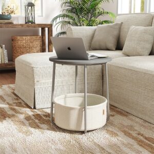 VASAGLE Round side table, small table, small coffee table
