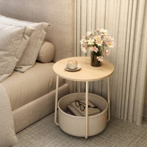 VASAGLE Round side table, small table, small coffee table