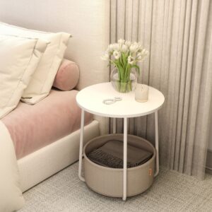 VASAGLE Round side table, small table, small coffee table