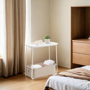 VASAGLE Square Side Table, Small Table, Small Coffee Table