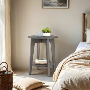 VASAGLE Side Table, Coffee Table, Small Round Table