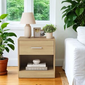 VASAGLE yöpöytä, sivupöytä, laatikolla