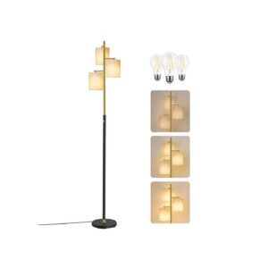 VASAGLE lattiavalaisin kolmella lampulla ja säädettävällä kirkkaudella