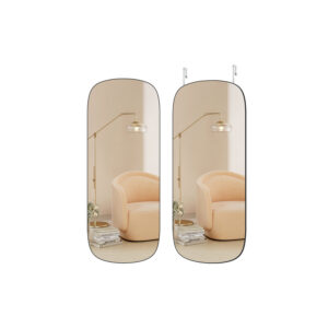 SONGMICS peili seinälle 120 x 47 cm, kaarevat kulmat, kehyksetön