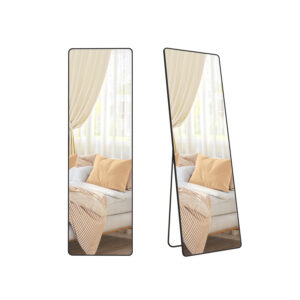 SONGMICS helkropsspejl 160 x 50 cm rektangul?rt bl?ksort