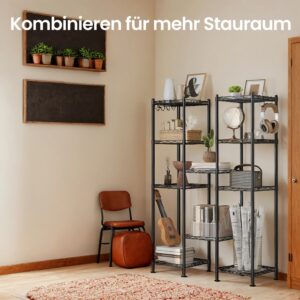 SONGMICS bathroom shelf, standing shelf, metal shelf