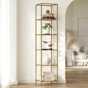 VASAGLE shelf, bathroom shelf, 6 shelves