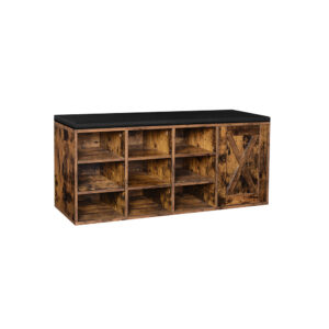 VASAGLE shoe rack with 9 open compartments