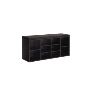 VASAGLE shoe bench 10 compartments with padding
