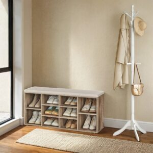VASAGLE shoe bench, shoe rack, bench