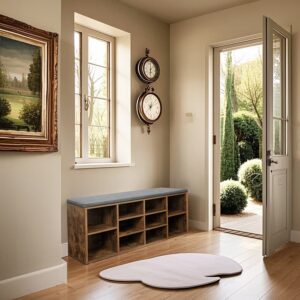 VASAGLE shoe bench, shoe rack, bench