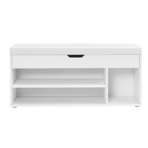 VASAGLE Shoe Bench, Bench with Storage Space, Upholstered